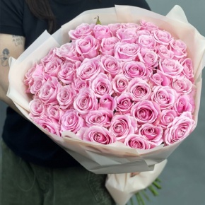 Букет из 55 роз Аваланж (60 см) в Дмитрове
