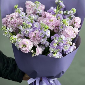 Букет из 15 ароматных маттиол микс в Дмитрове