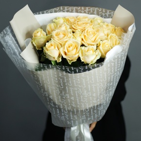 Букет из 19 роз Аваланж (70 см) в Дмитрове