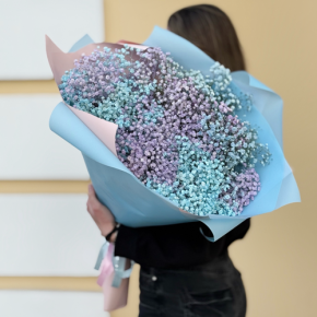 Букет "Радуга" из 15 гипсофил в Дмитрове