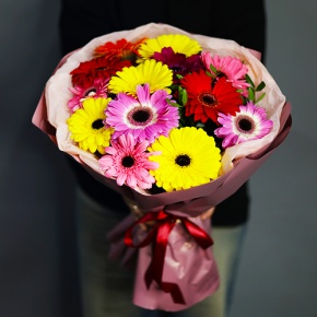 Букет из гербер микс в Дмитрове
