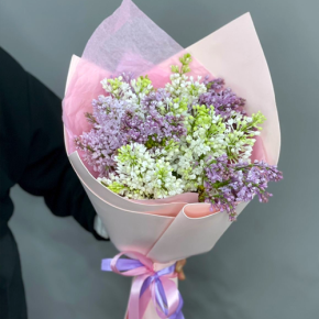 Букет из 11 веток сирени микс в Дмитрове