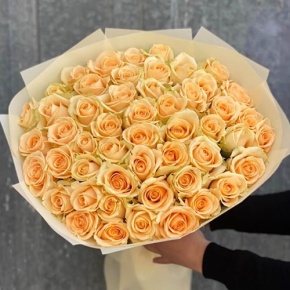 Букет из 51 розы Аваланж (60 см) в Дмитрове