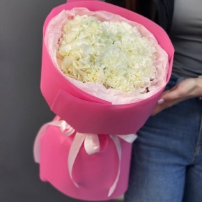 Букет "Гламур" из гортензии и диантусов в Дмитрове