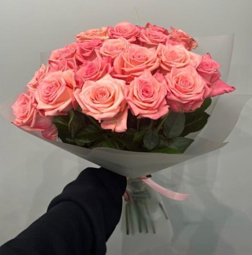 Букет из 21 розовой розы (50 см) в Дмитрове