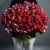Букет из 51 кустовой рубиновой розы (50 см) в Дмитрове