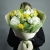 Букет "Фисташка" из роз, хризантем и маттиол в Дмитрове