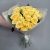 Букет из 21  из пионовидной розы Баттеркап (60 см) в Дмитрове
