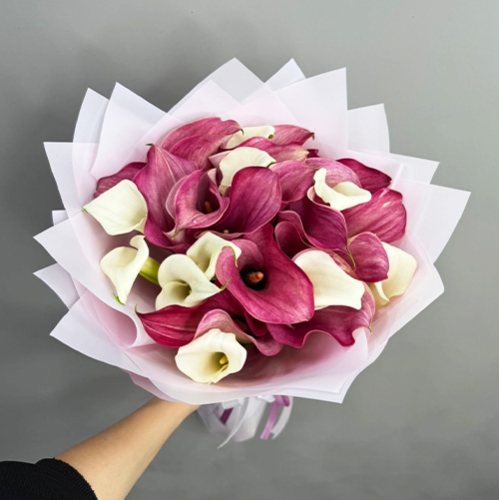 Букет из 25 нежных калл в Дмитрове