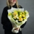 Букет "Мимозка" из нарциссов, диантусов и мимозы в Дмитрове