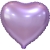 Сердце сиреневое фольгированный шар с гелием (45 см) в Дмитрове