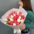 Букет из 25 кораллово-белых тюльпанов в Дмитрове