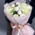 Букет "Белый жемчуг" из гортензий и пионов в Дмитрове