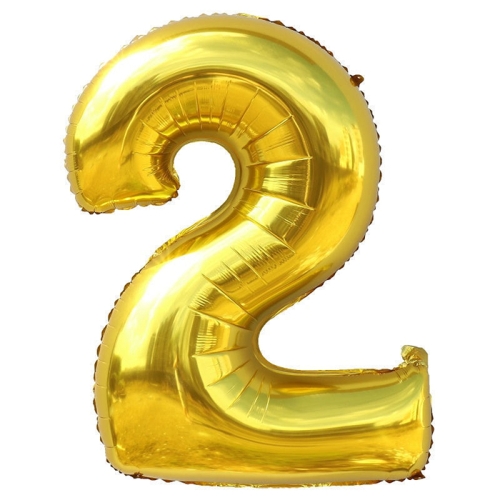 Шар гелиевый цифра 2 (40х102 см) в Дмитрове