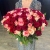 Букет 151 роза красный микс (50 см) в Дмитрове